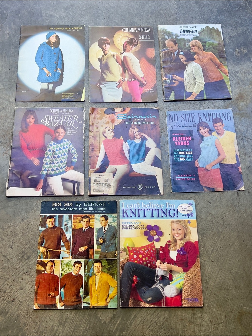 Vintage Sweaters Knitting Pattern Booklets - Assorted Covers